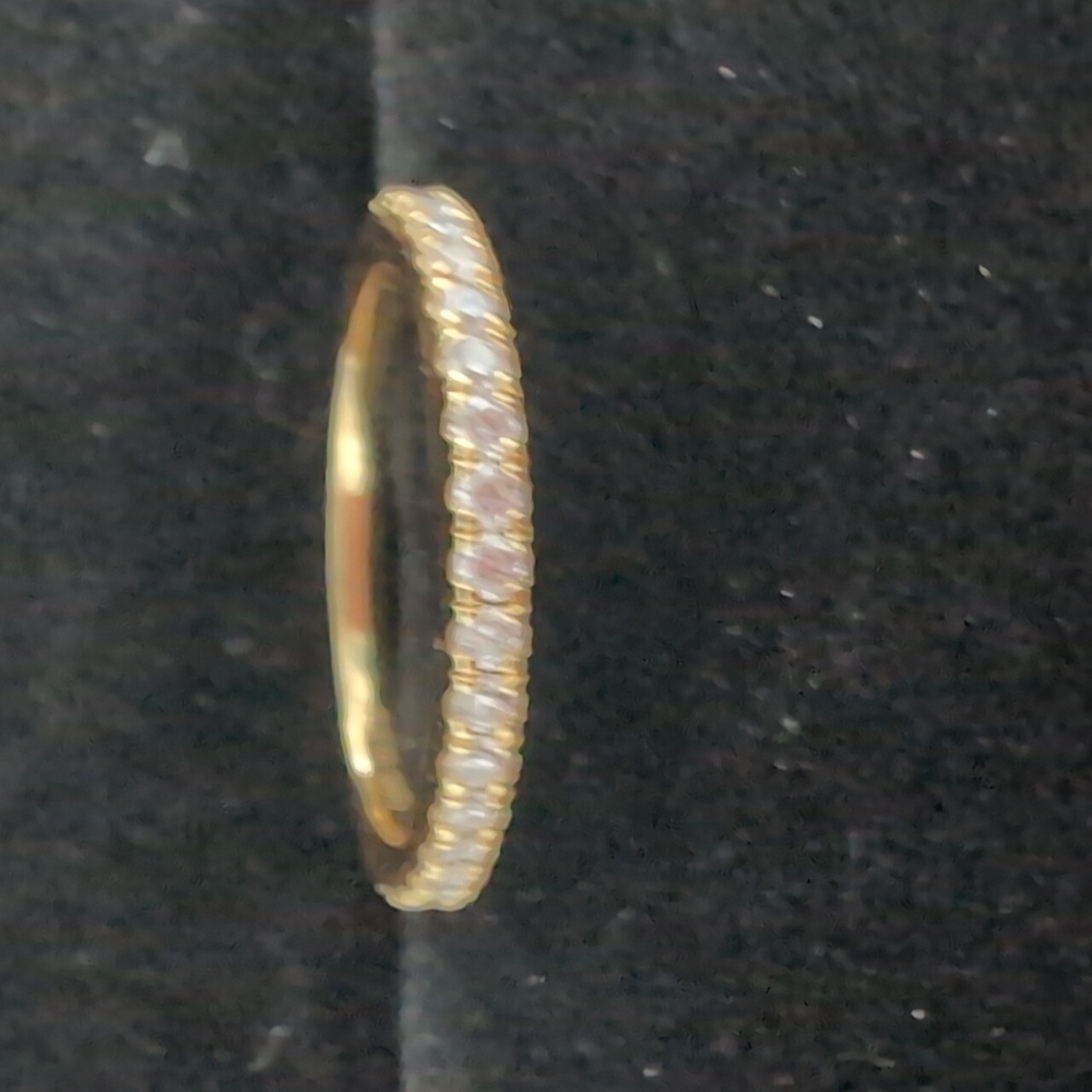 Moissanite Stack Ring Size 6​​ - Picture 3 of 4